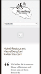 Mobile Screenshot of hasselberg-kl.de